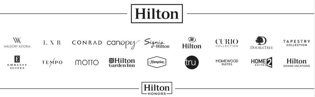 Hotels under Hilton Brand